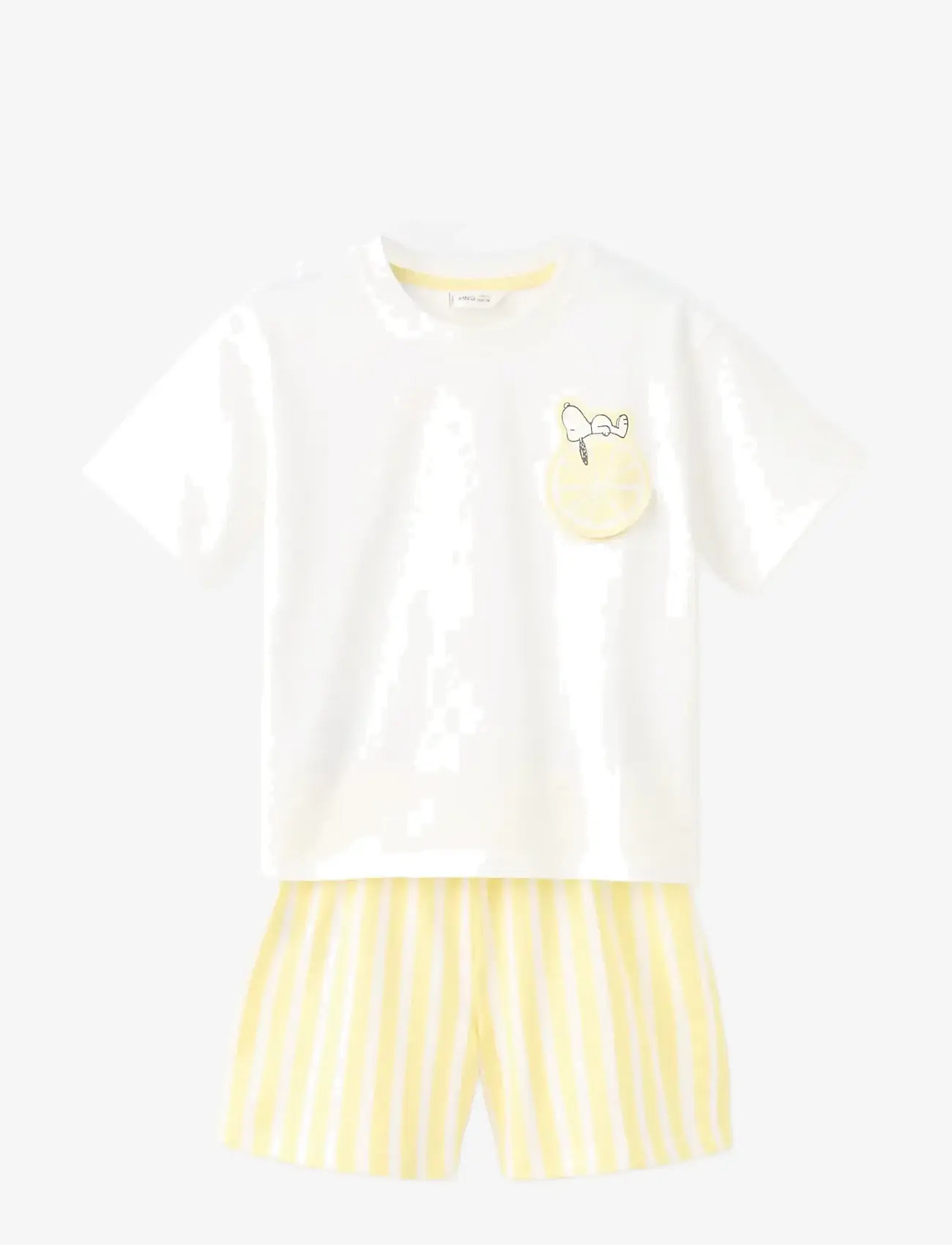 Mango - Snoopy short pyjamas - pyjamasset - yellow - 0