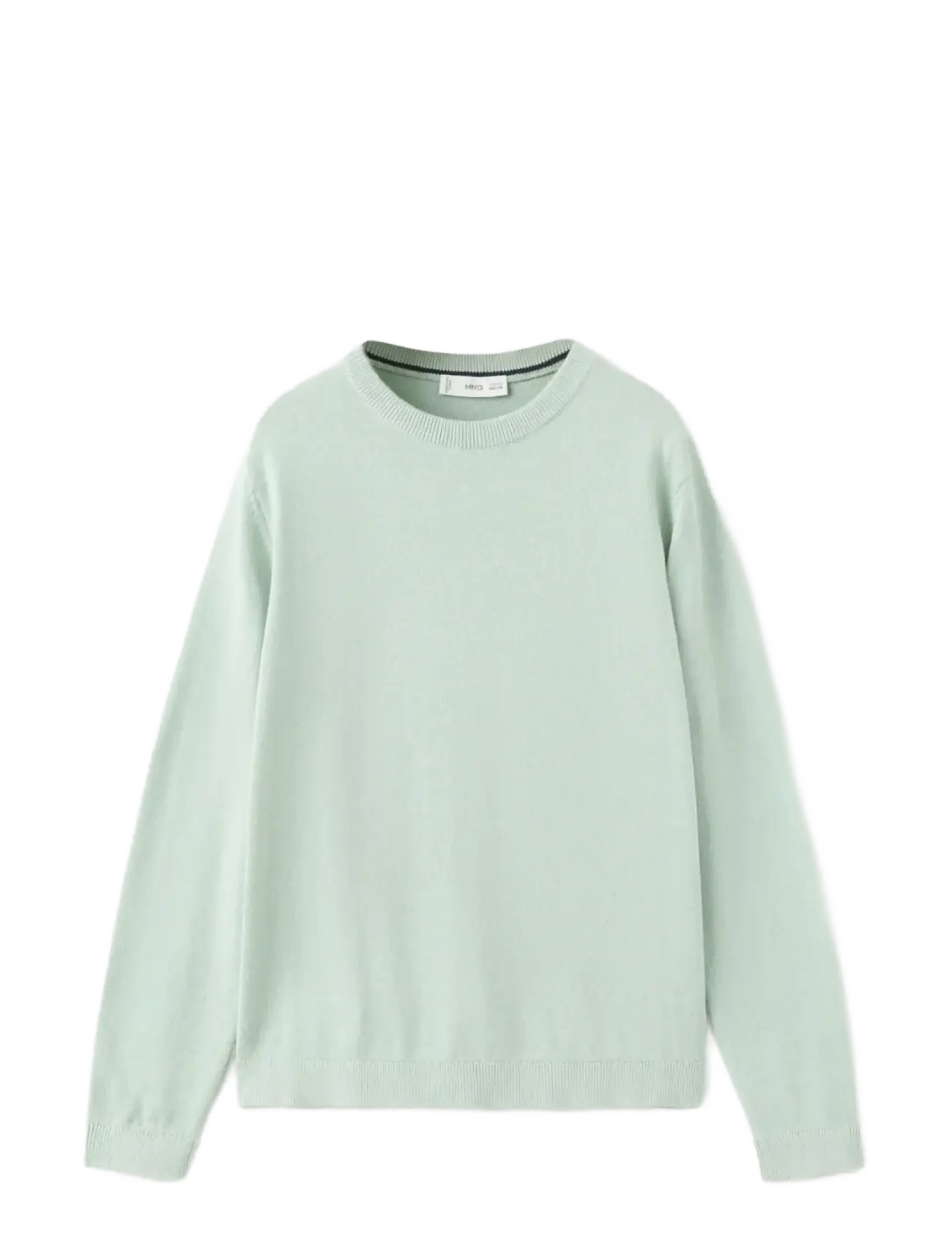Mango Cotton sweater - Tøj - TURQUOISE - AQUA / green
