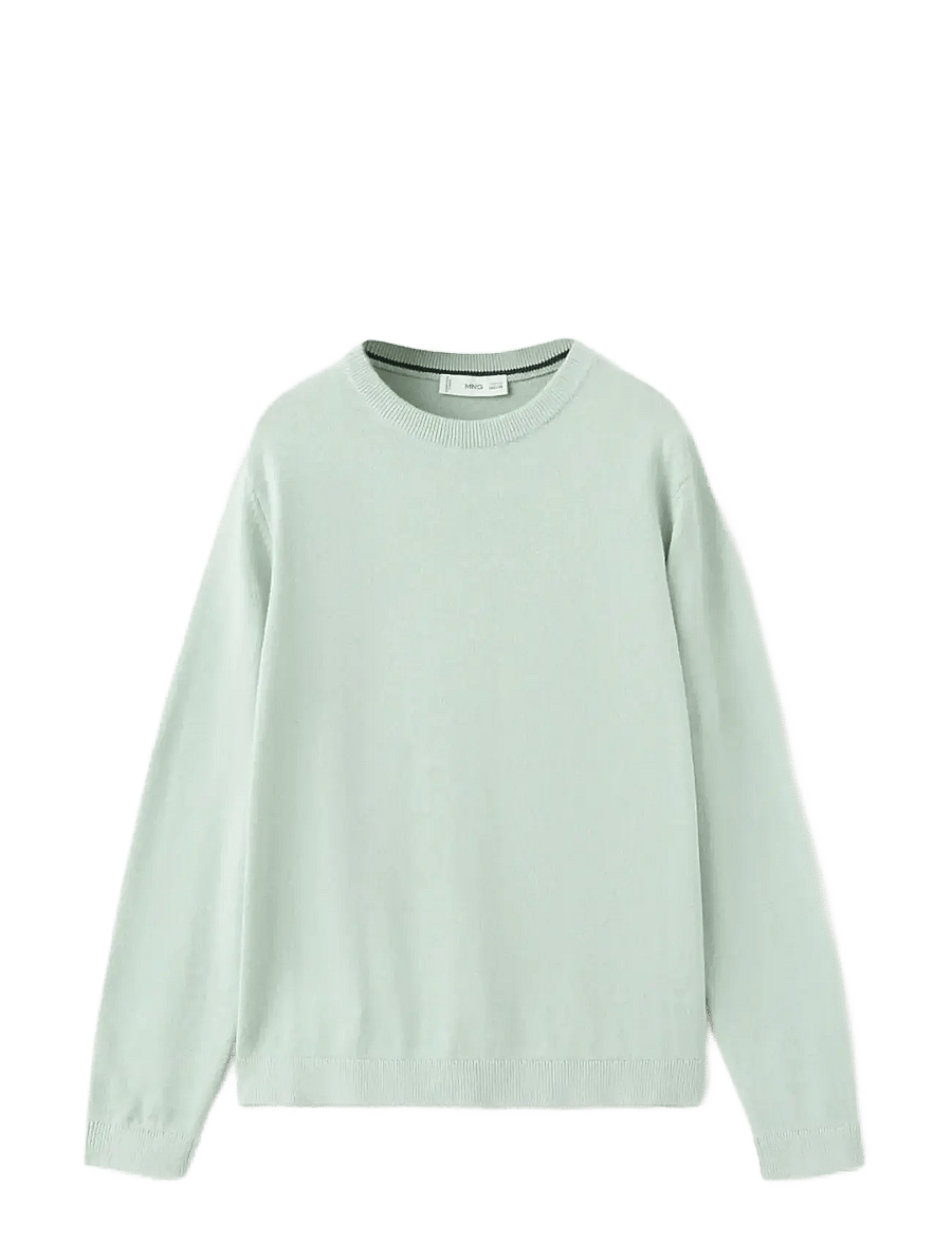 Mango - Cotton sweater - stickade tröjor - turquoise - aqua - 0