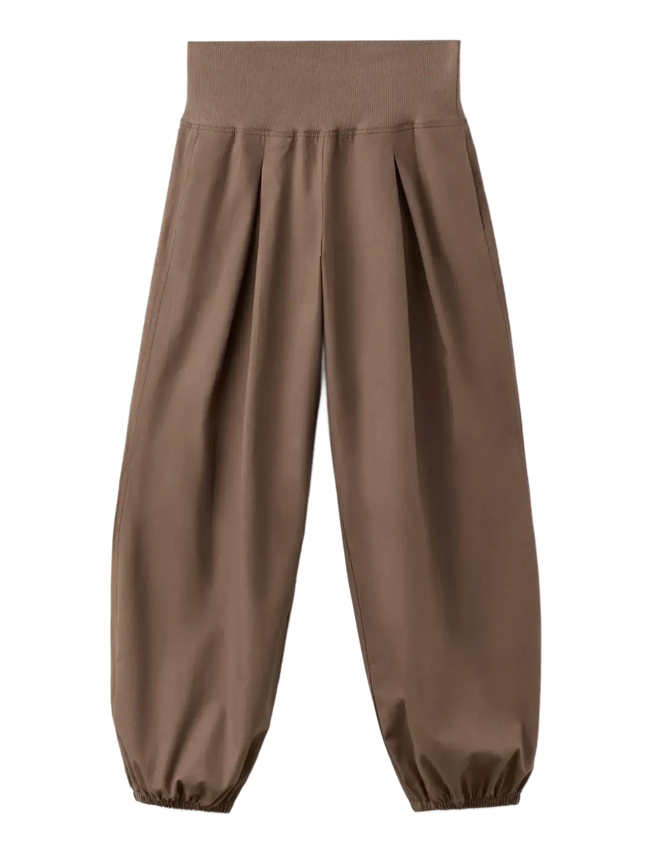 Mango High-waisted harem pants - Püksid - MEDIUM BROWN / brown