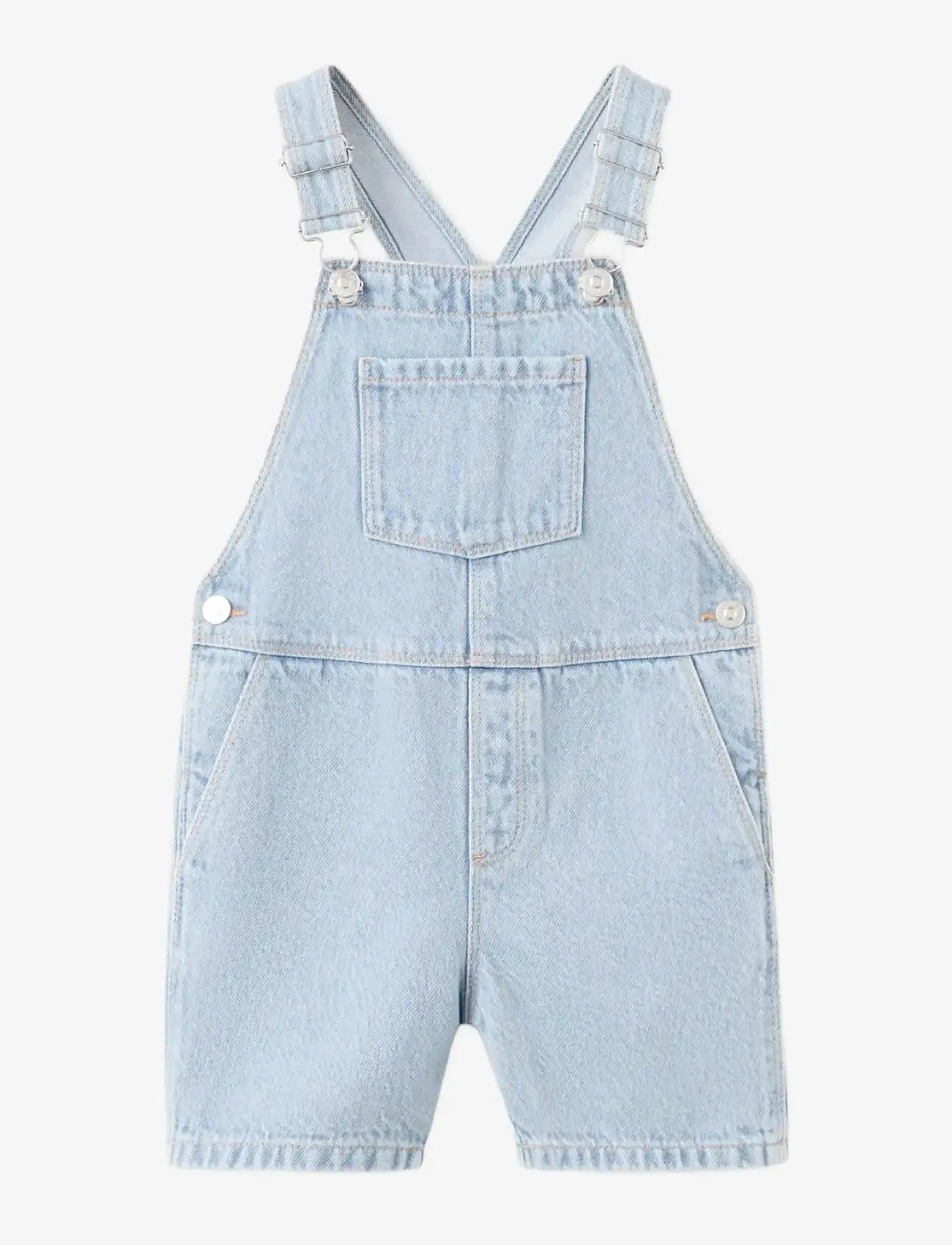 Mango - Denim dungarees with pockets - overalls - open blue - 0