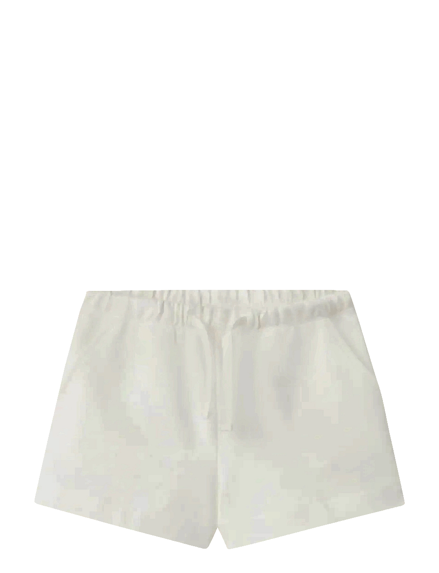 Mango - Cotton shorts with drawstring - casual shorts - natural white - 0