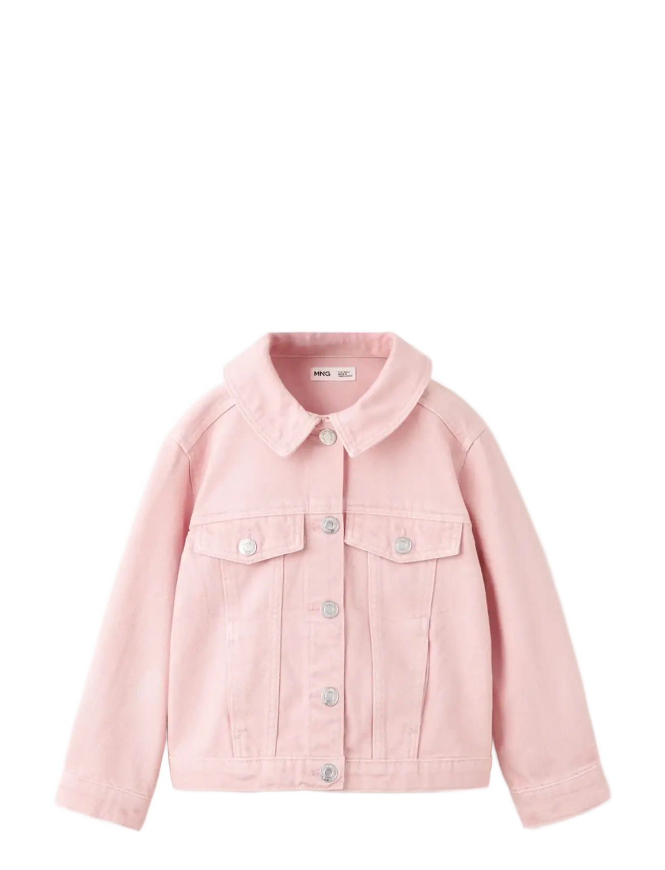 MANGO Denim Jacke Pockets Pink - 12-18M - Kinder