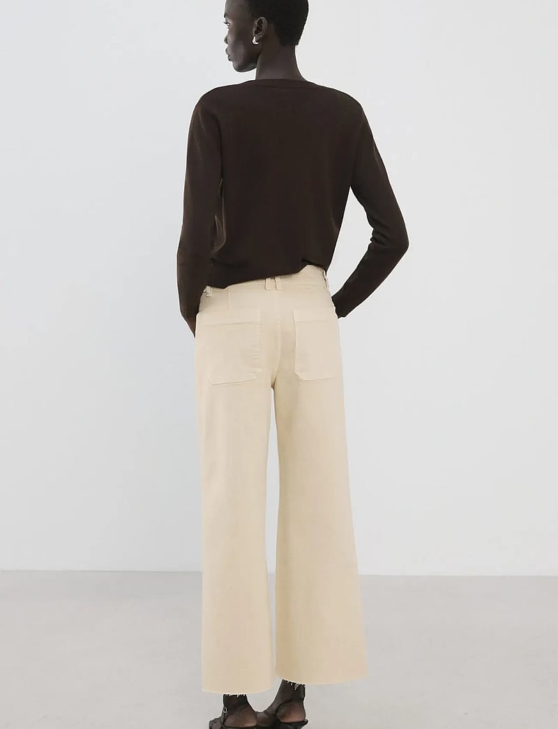 Mango - Catherin culotte high-rise jeans - culottes - yellow - 2