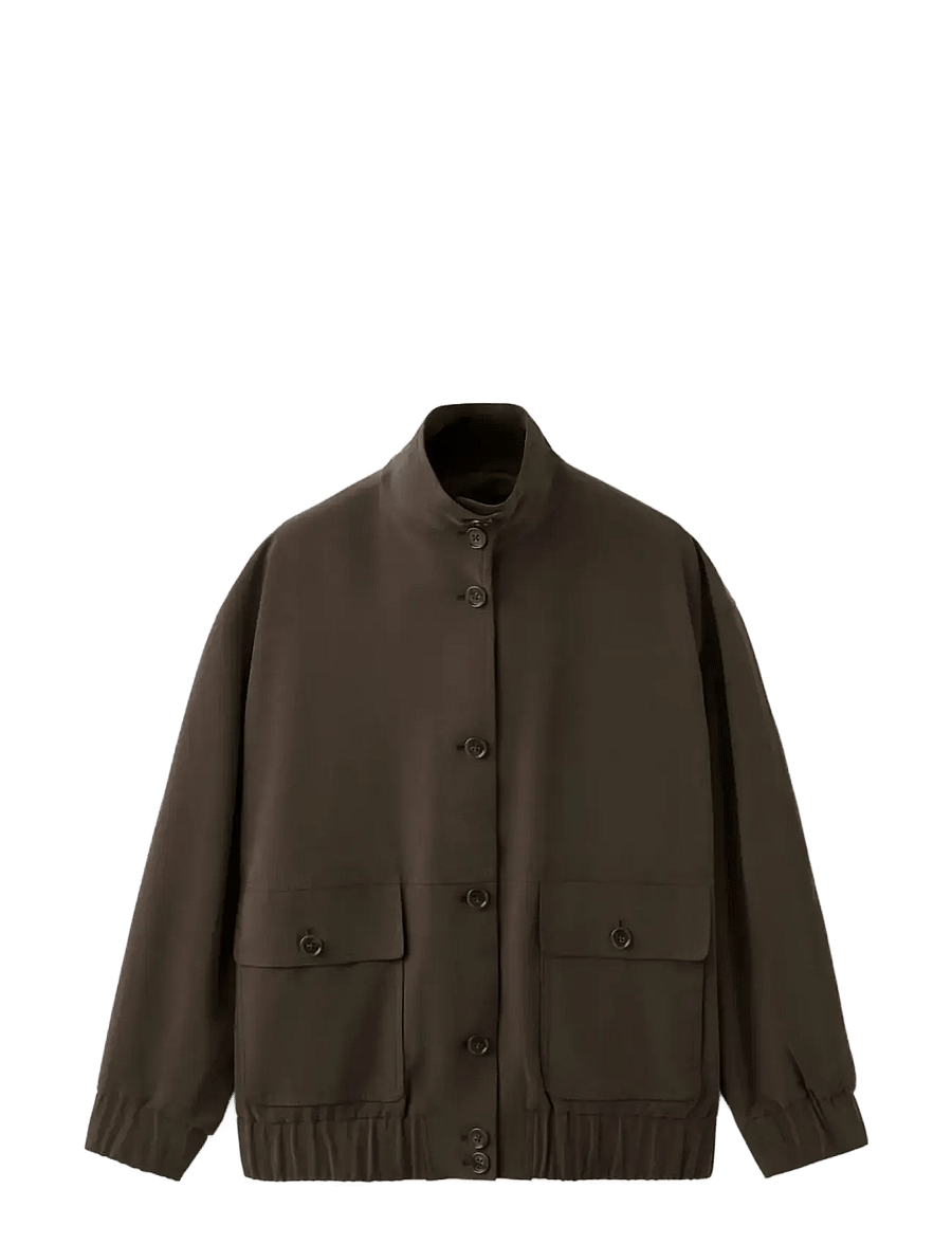 Mango - Oversize jacket with pockets - utility-jakker - dark brown - 1