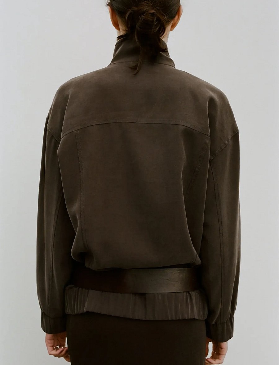 Mango - Oversize jacket with pockets - utility-jakker - dark brown - 0