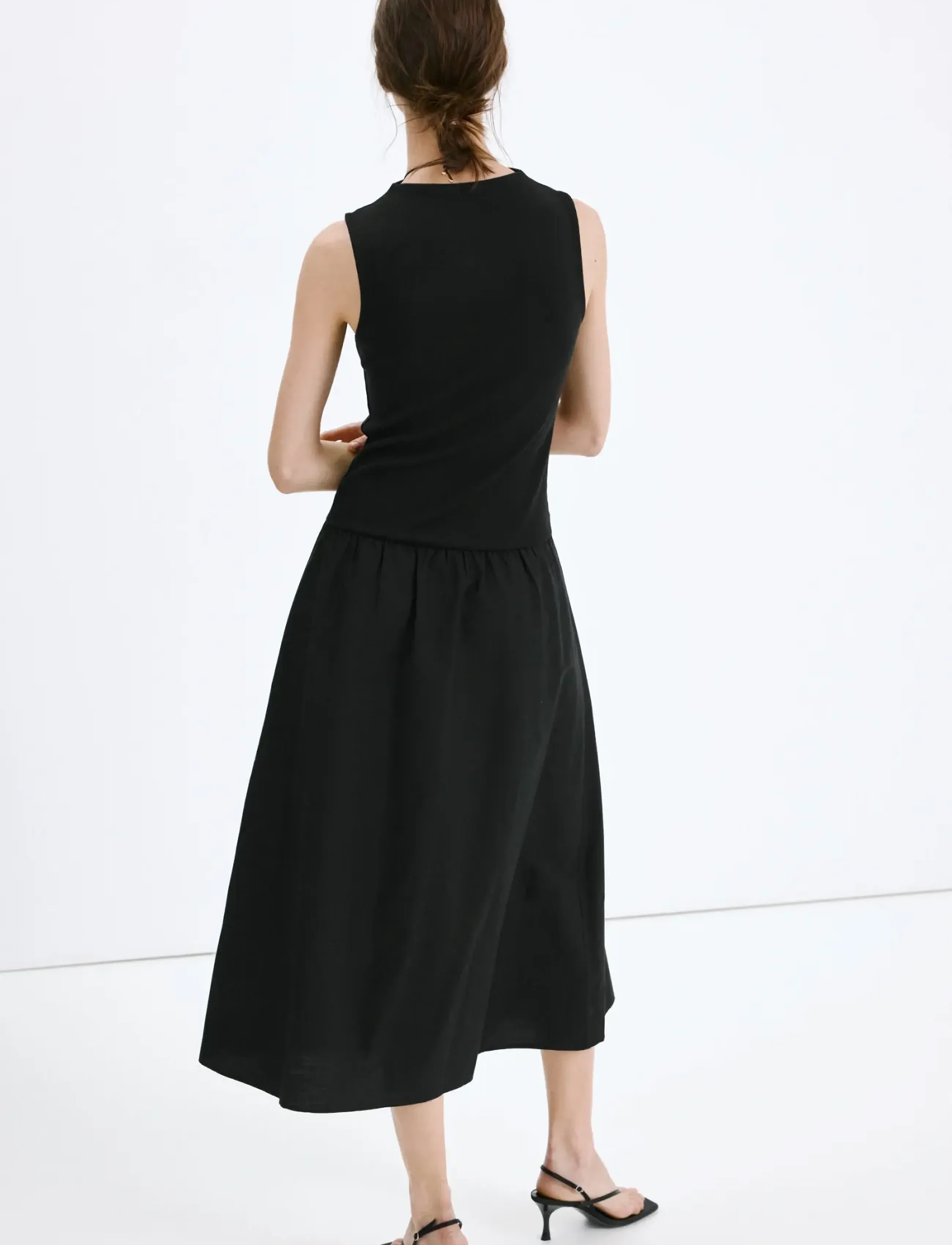 Contrast-Bodice Dress 2