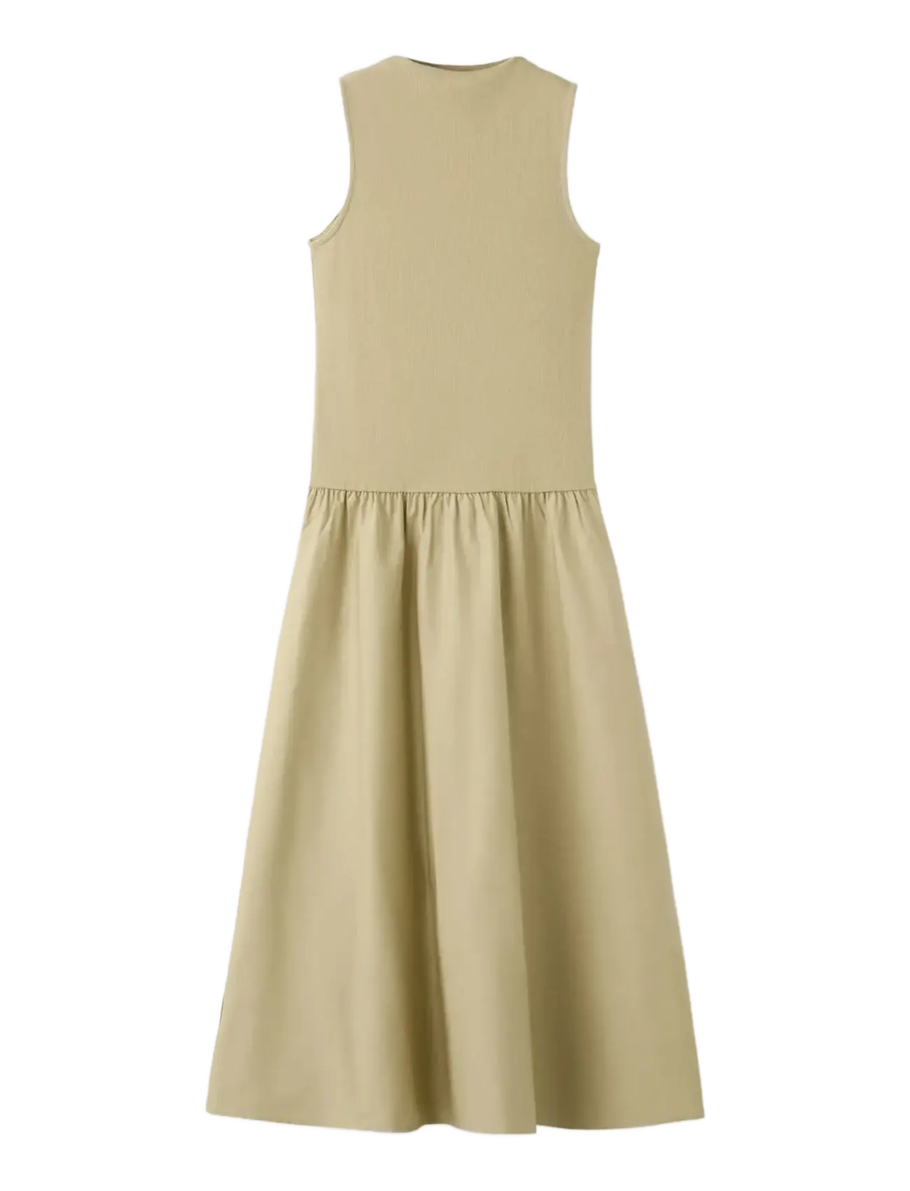 MANGO Contrast-Bodice Kleid Khaki - S - Damen