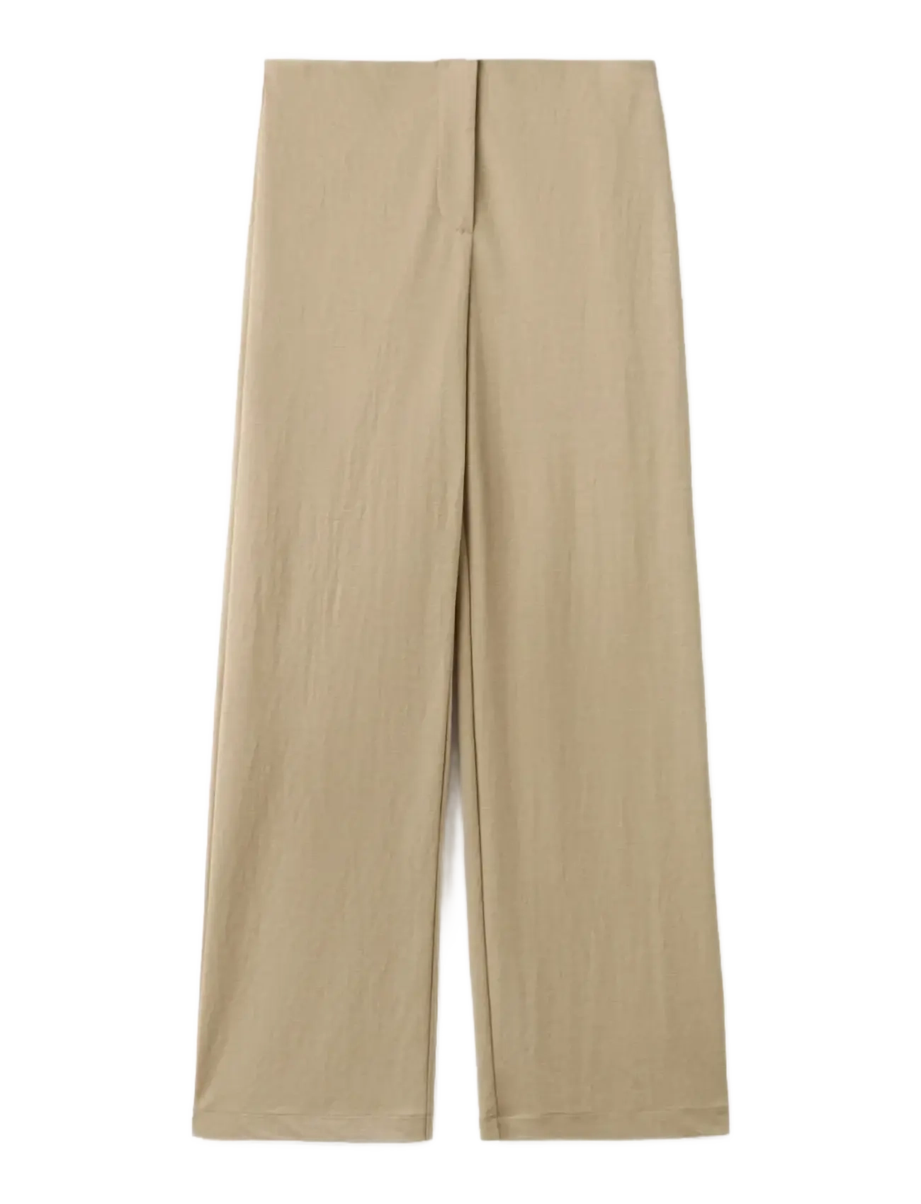 MANGO Straight Mid-Rise Hosen Beige - XS - Damen