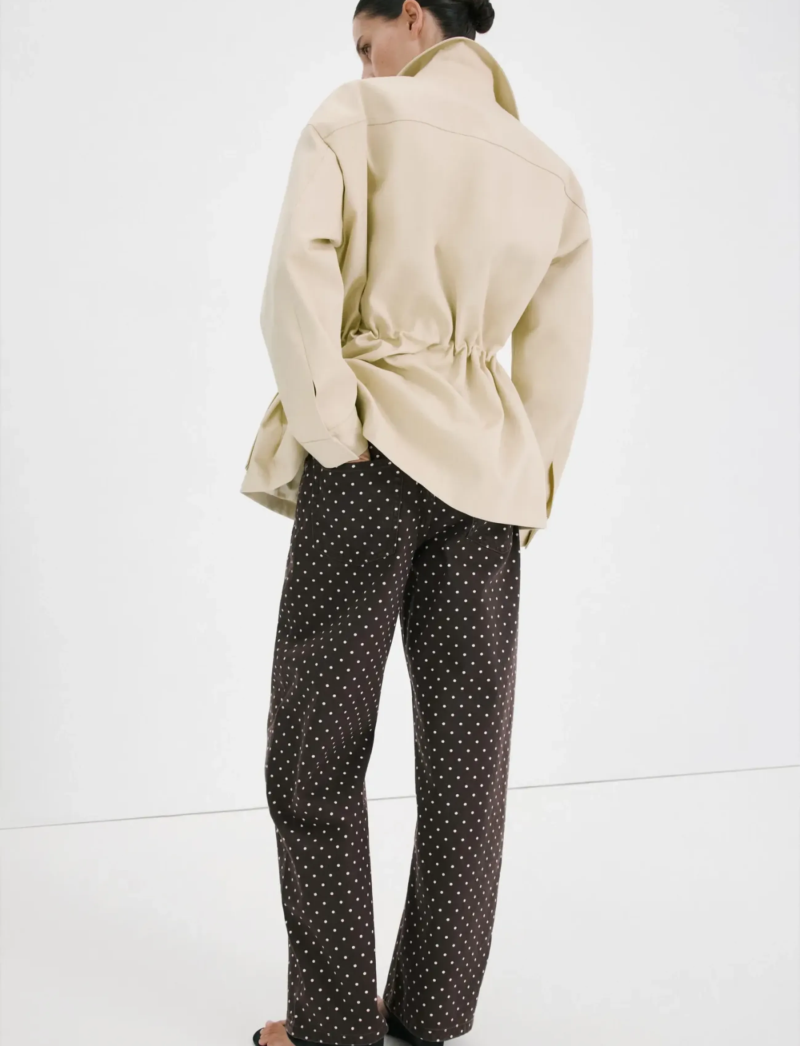 Mango - Polka dot balloon jeans - barrel jeans - dark brown - 2