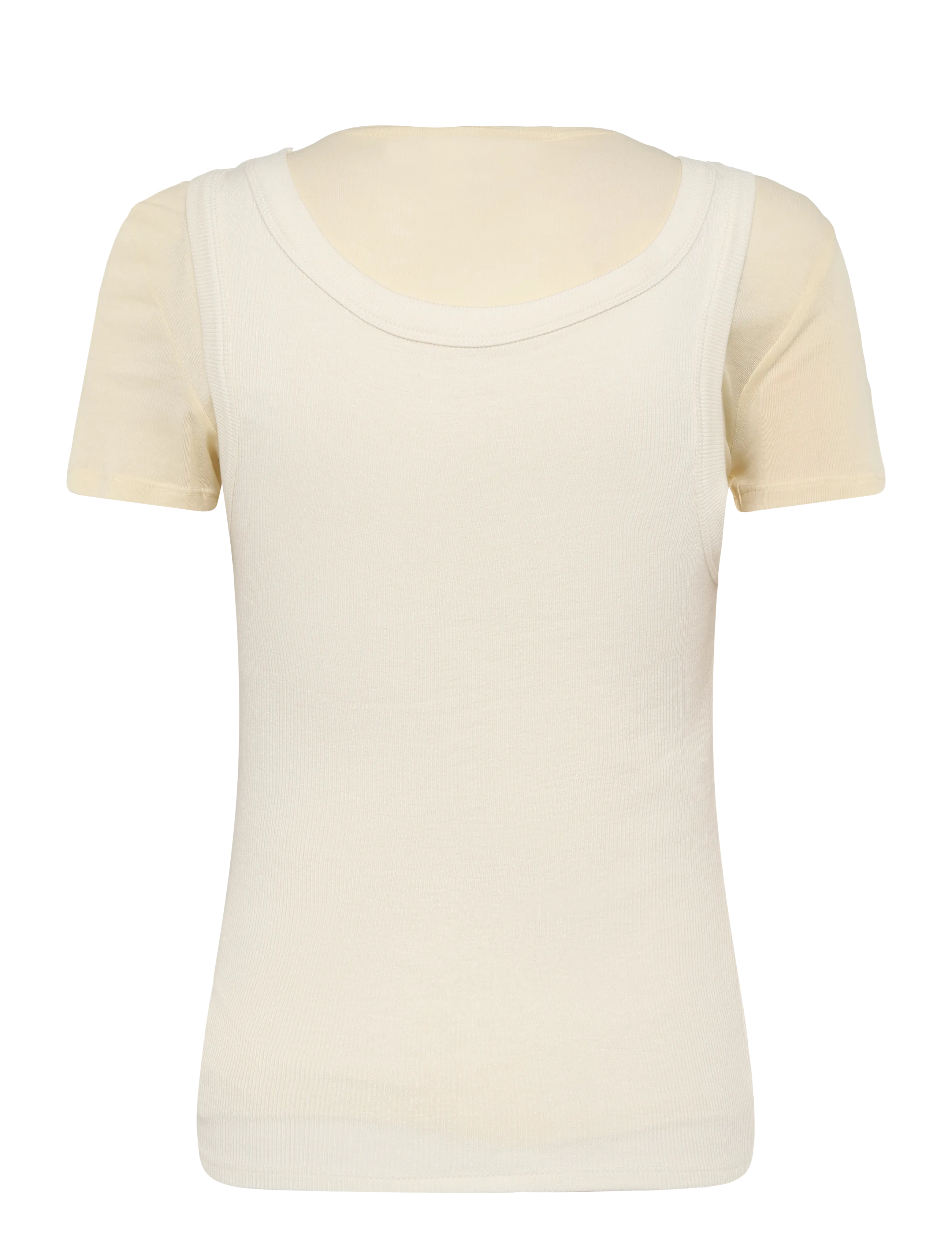 Mango - Two-tone contrast T-shirt - natural white - 2