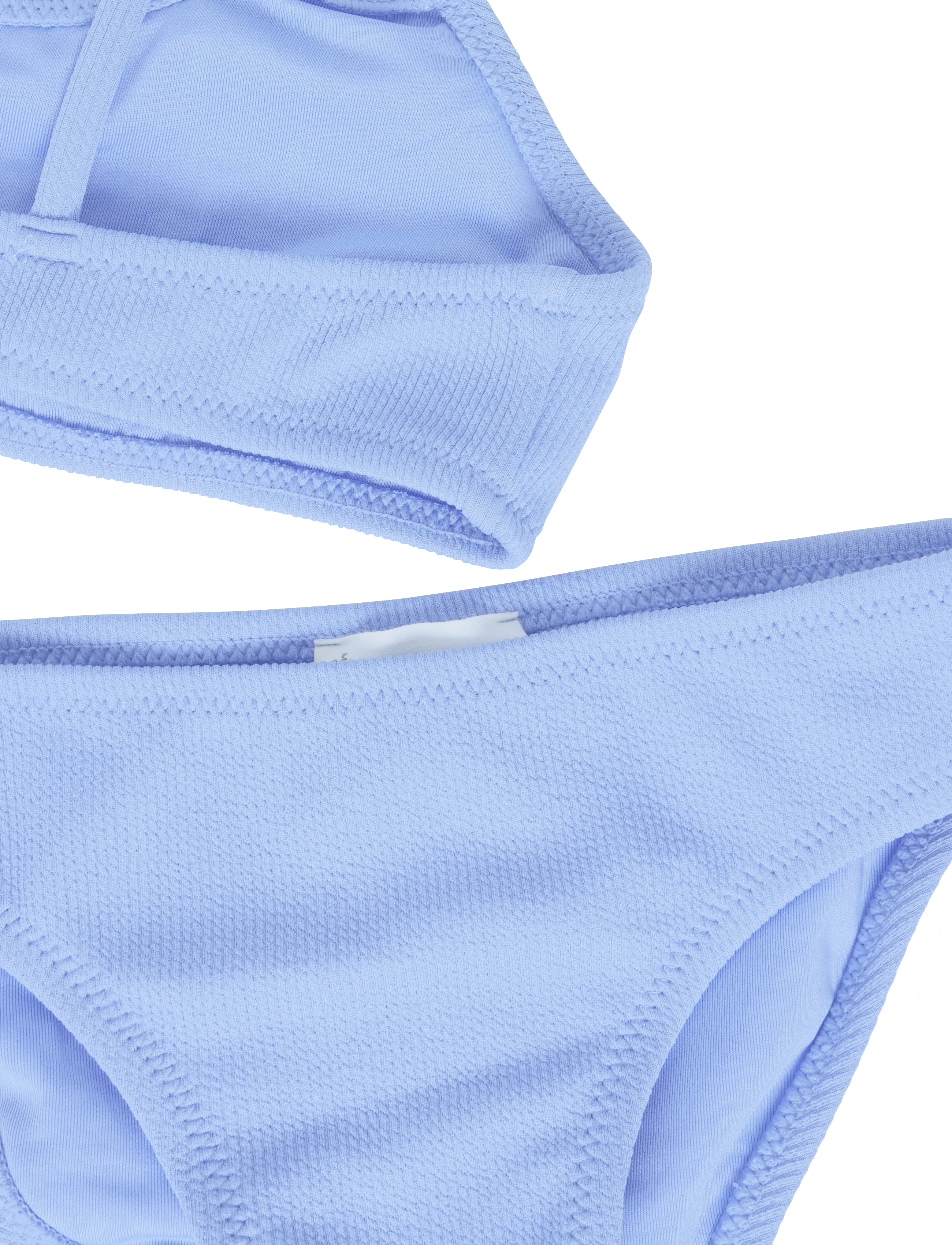 Mango - Asymmetric ring bikini - medium blue - 2
