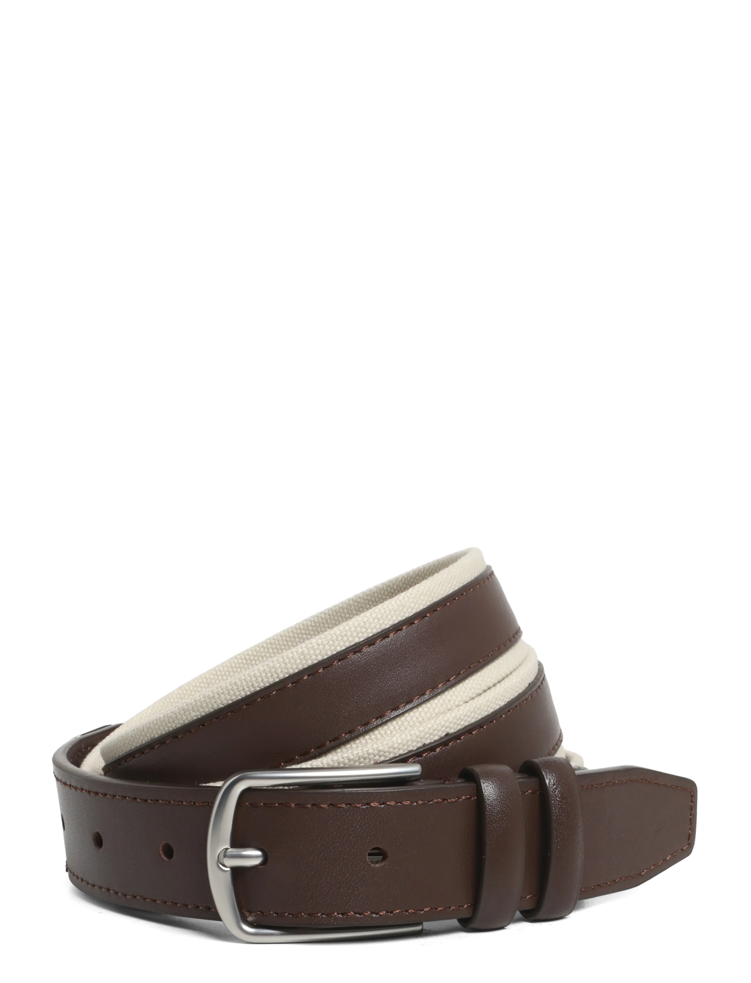 MANGO Leder Mixed Gürtel Braun - 100 - Herren