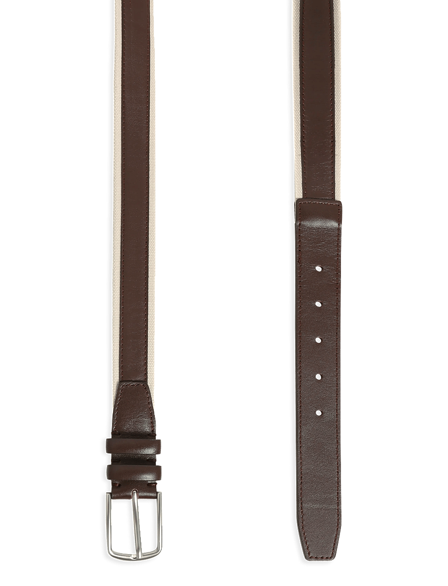 Mango - Leather mixed belt - klassiset vyöt - brown - 1