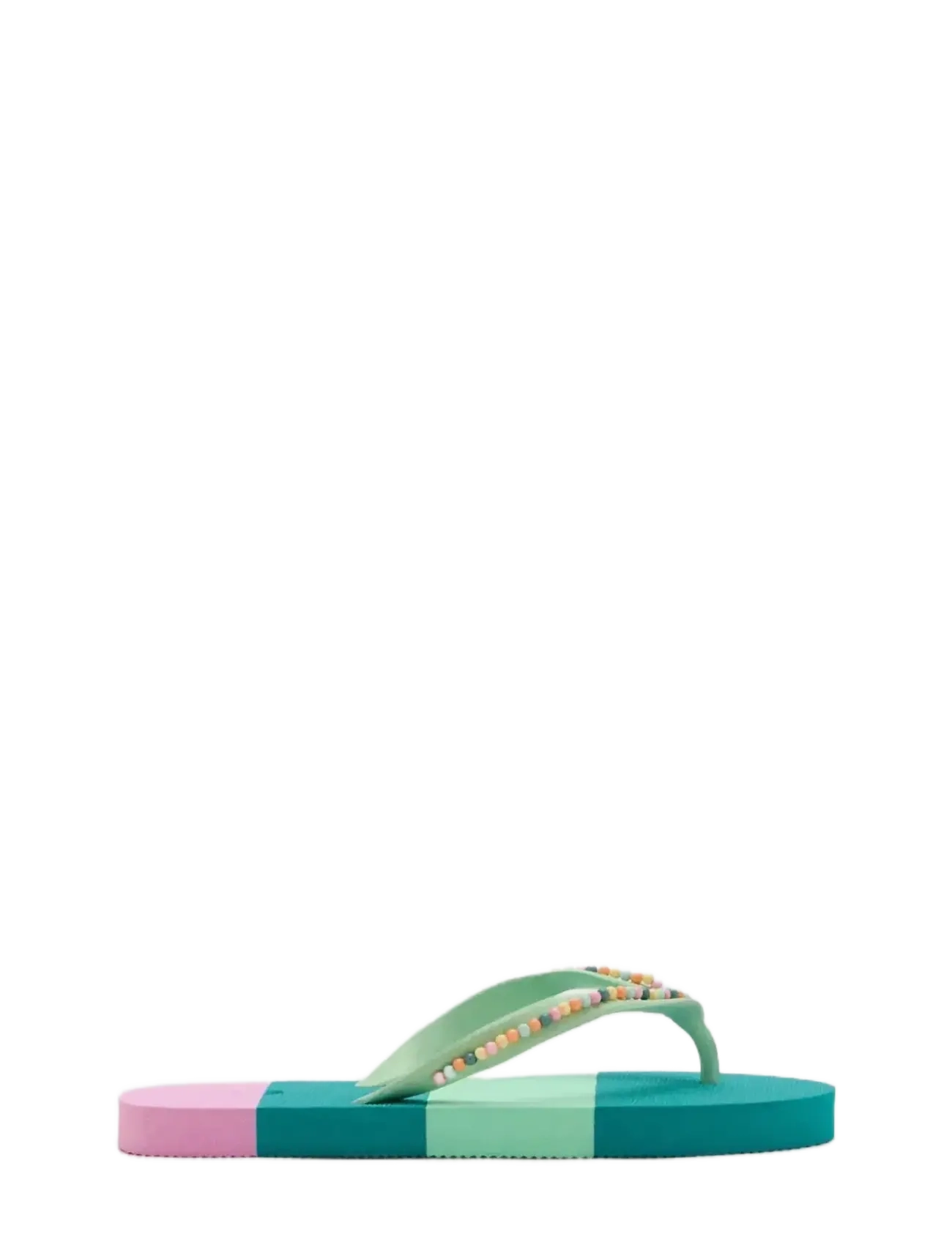 Mango Multicoloured Flip-Flops With Bead Details, 38, Multi/patterned, Sommersko > Sandaler, Børn