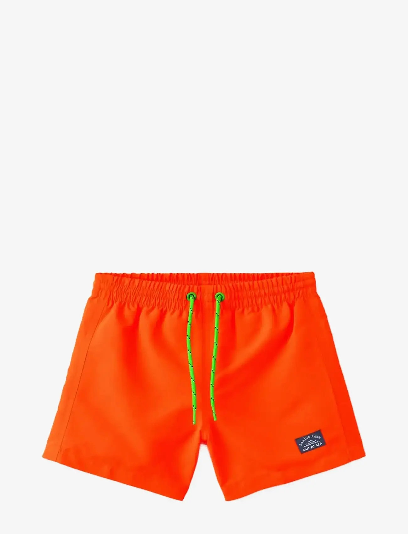 Mango - Contrast drawstring swim shorts - badebukser - bright orange - 0