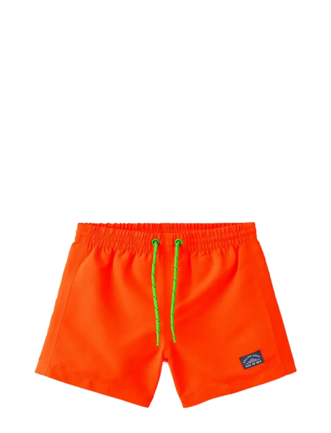 Mango Contrast drawstring swim shorts - View all - BRIGHT ORANGE / orange