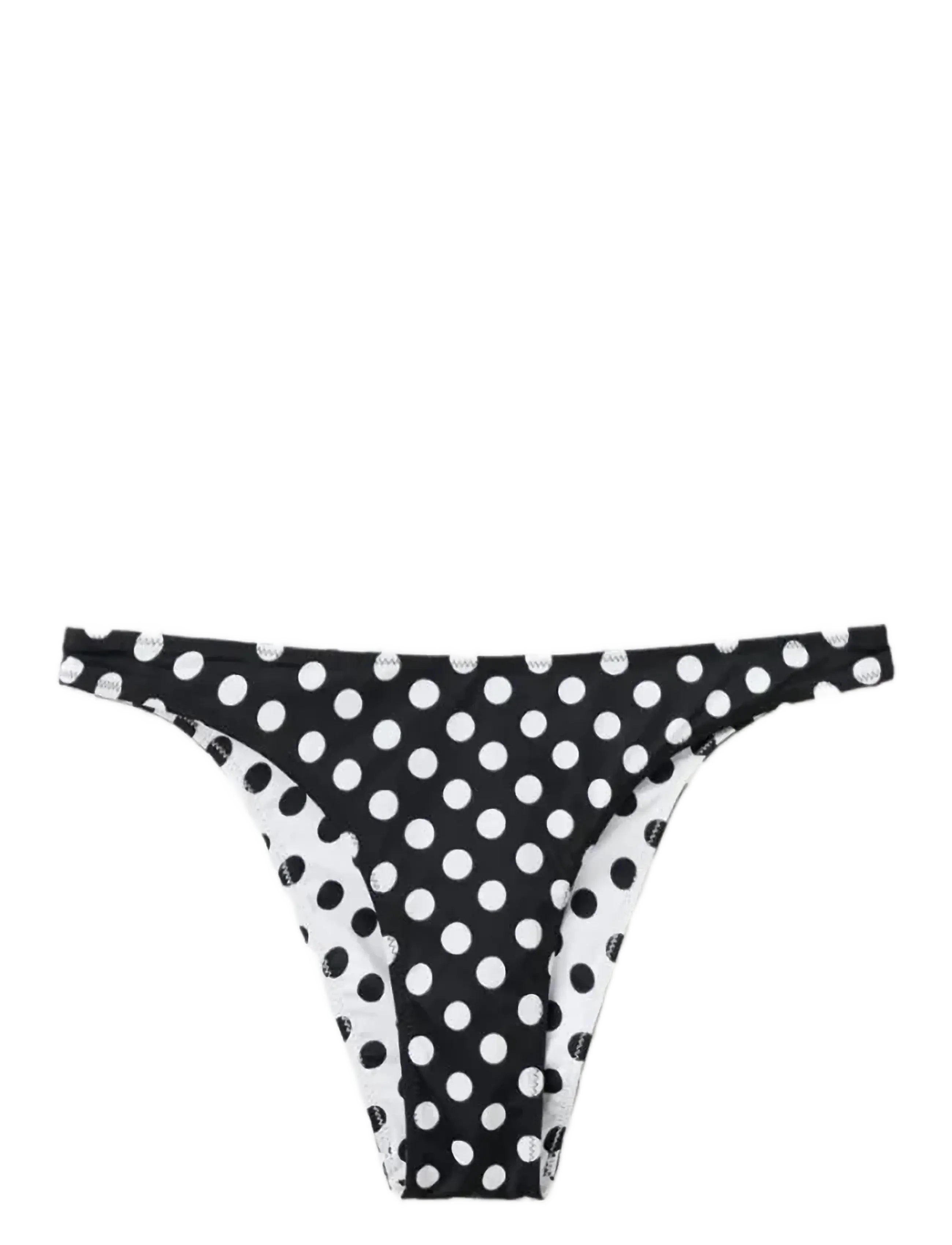 MANGO Reversible Cheeky Polka Dot Bikini Knickers Patterned - M - Damen