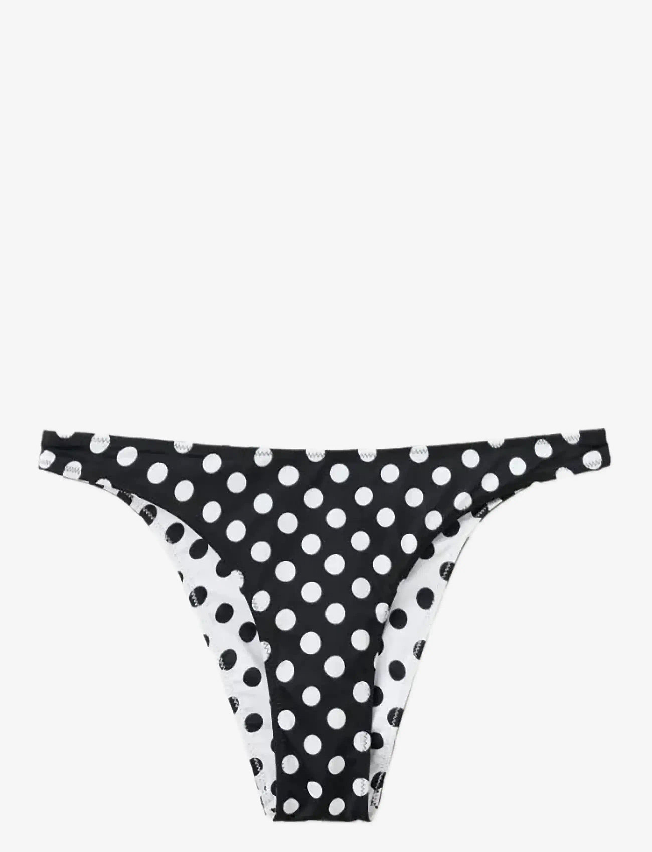 Mango - Reversible cheeky polka dot bikini knickers - brazilian bikinis - black - 1