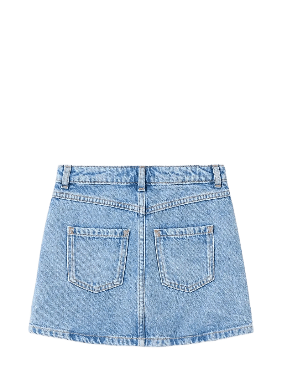 Mango - Studded denim skirt - minihameet - open blue - 1