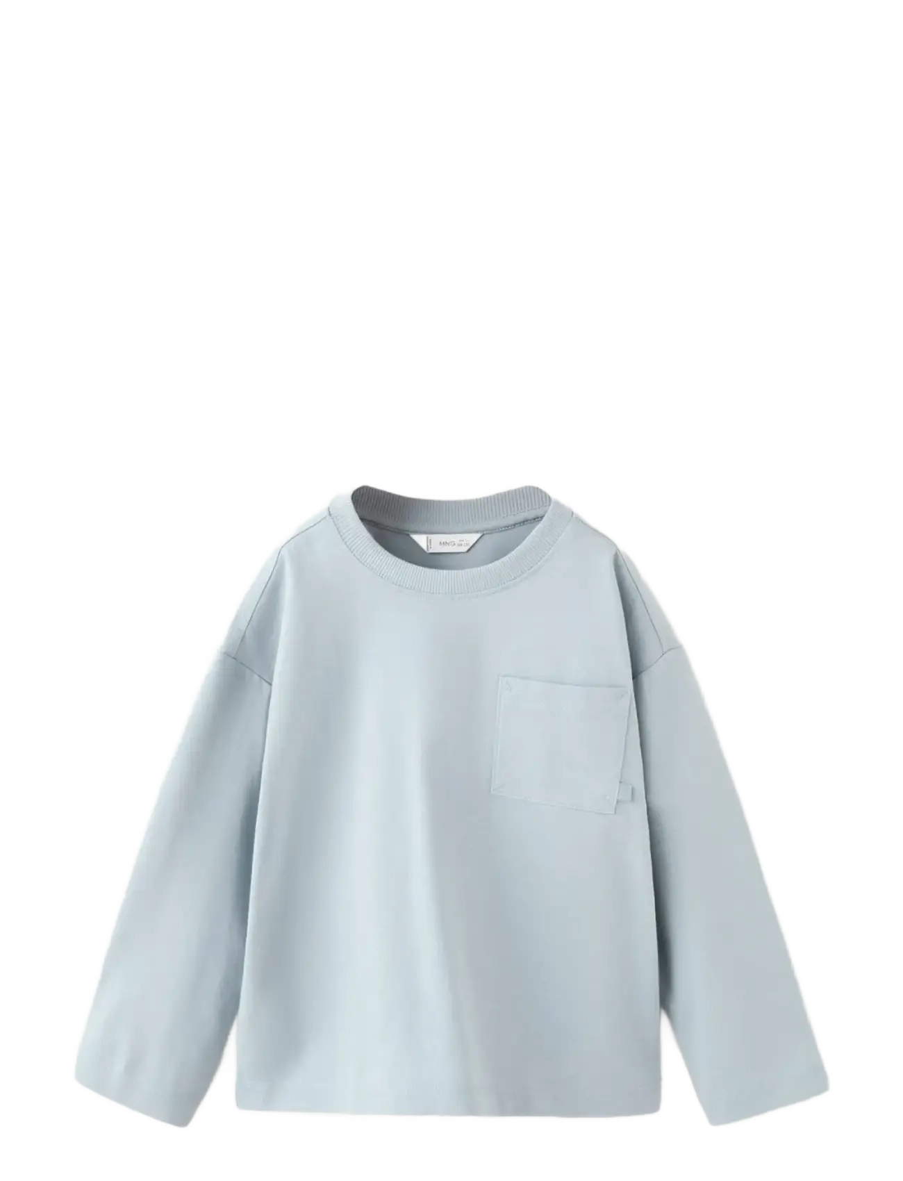 Pocket cotton T-shirt - LT-PASTEL BLUE