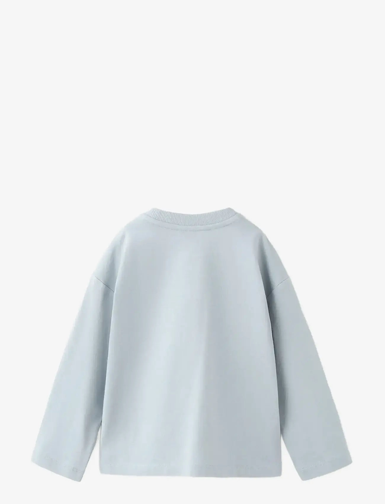Mango - Pocket cotton T-shirt - langærmede t-shirts - lt-pastel blue - 2