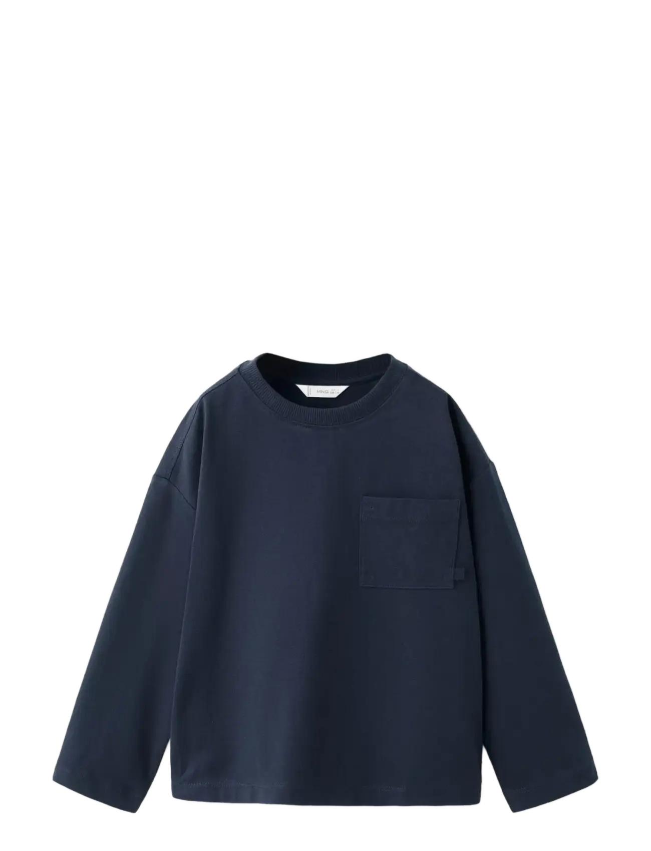 Mango Pocket cotton T-shirt - App deal - NAVY / navy