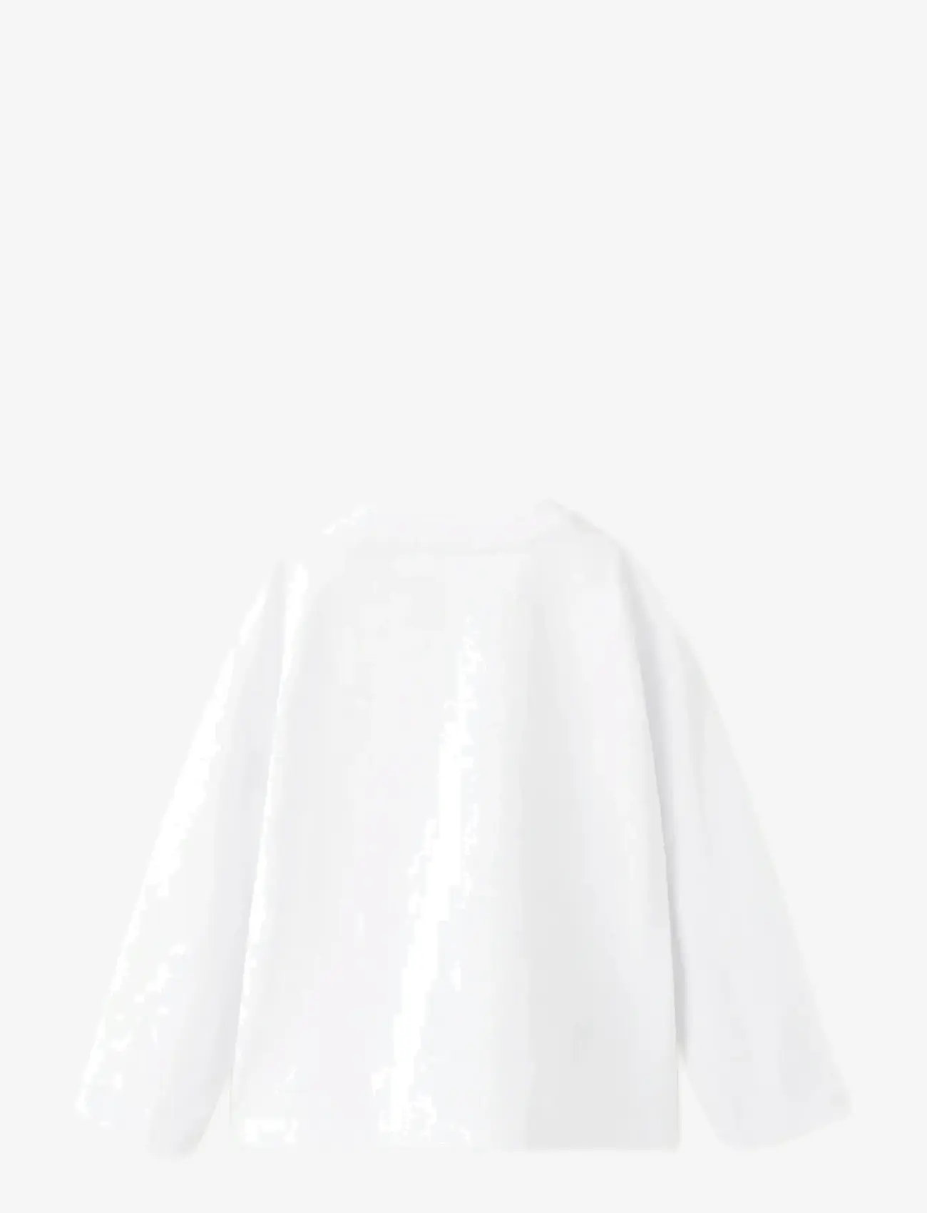 Mango - Pocket cotton T-shirt - langærmede t-shirts - white - 1