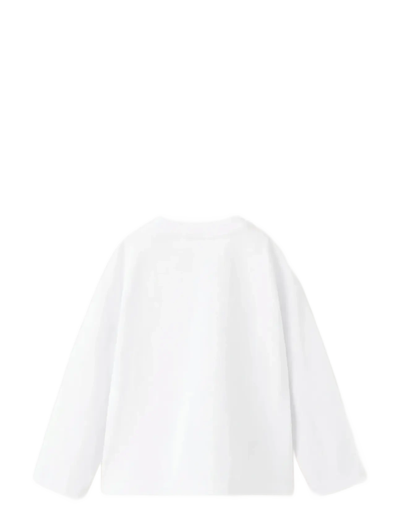 Mango - Pocket cotton T-shirt - langærmede t-shirts - white - 1