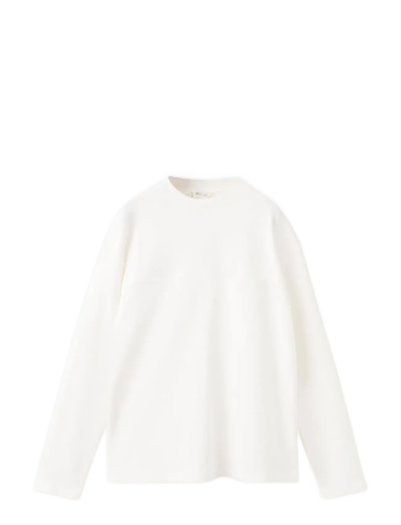 Mango T-shirt with pocket and seam detail - Shoppa efter storlek - NATURAL WHITE / white