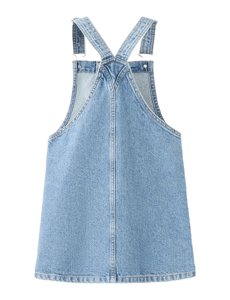 Mango - Short denim pinafore - overallkjoler - open blue - 1