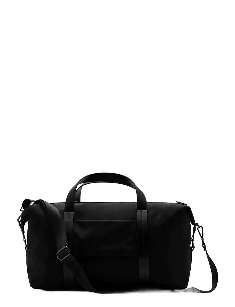 Mango - Combined leather bowling handbag - nach anlass kaufen - black - 0