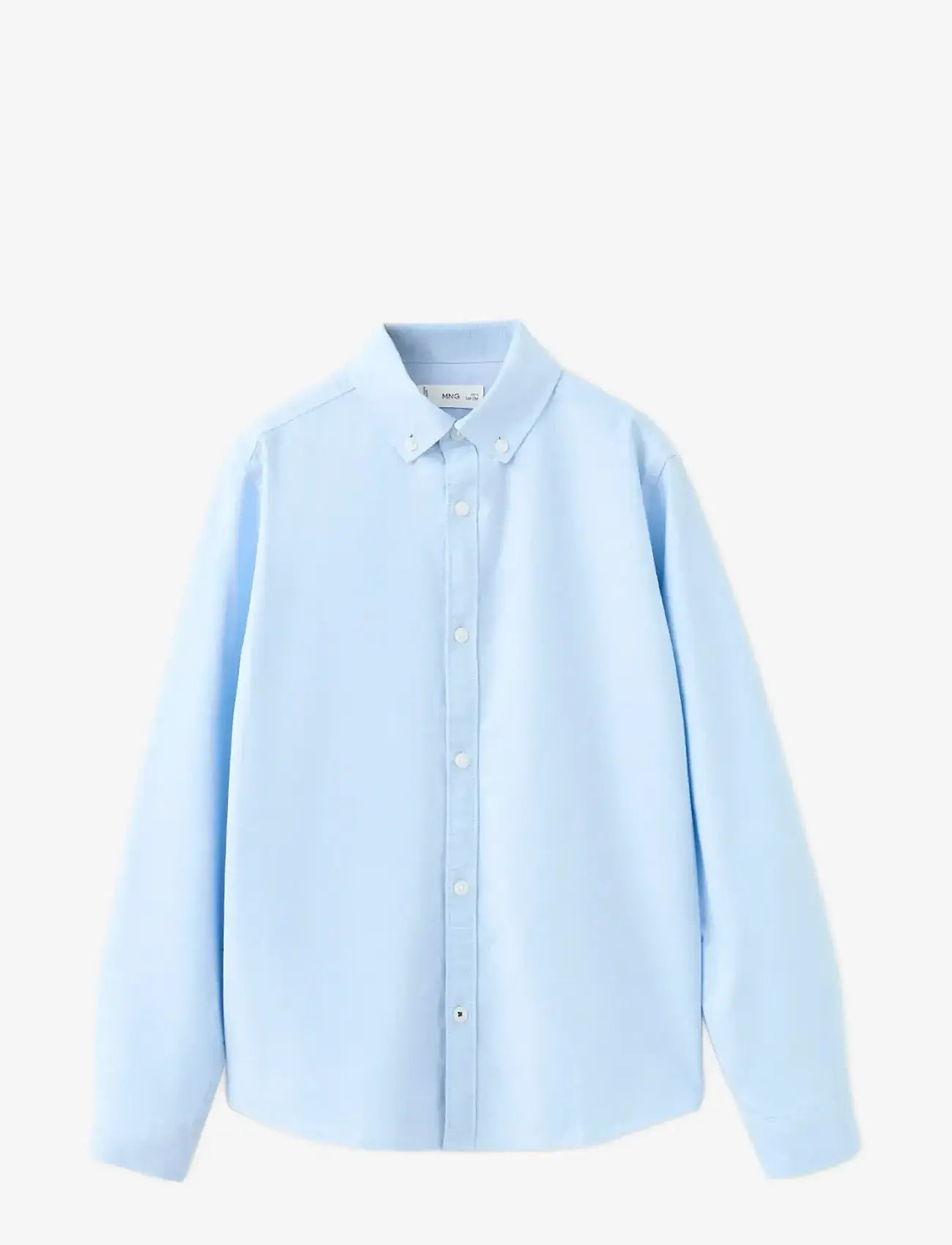 Mango - Oxford cotton shirt - langærmede skjorter - lt-pastel blue - 1
