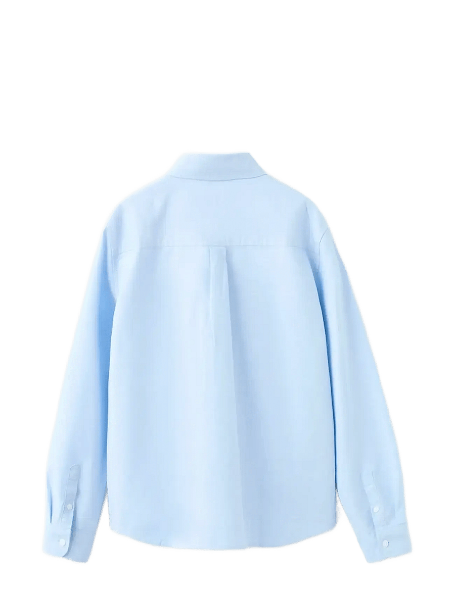 Mango - Oxford cotton shirt - långärmade skjortor - lt-pastel blue - 2