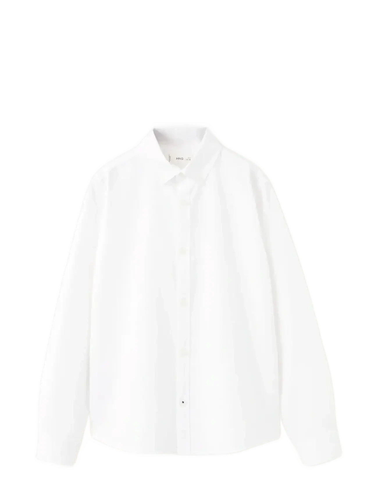 MANGO Oxford Baumwolle Shirt Weiß - 2-3 - Kinder