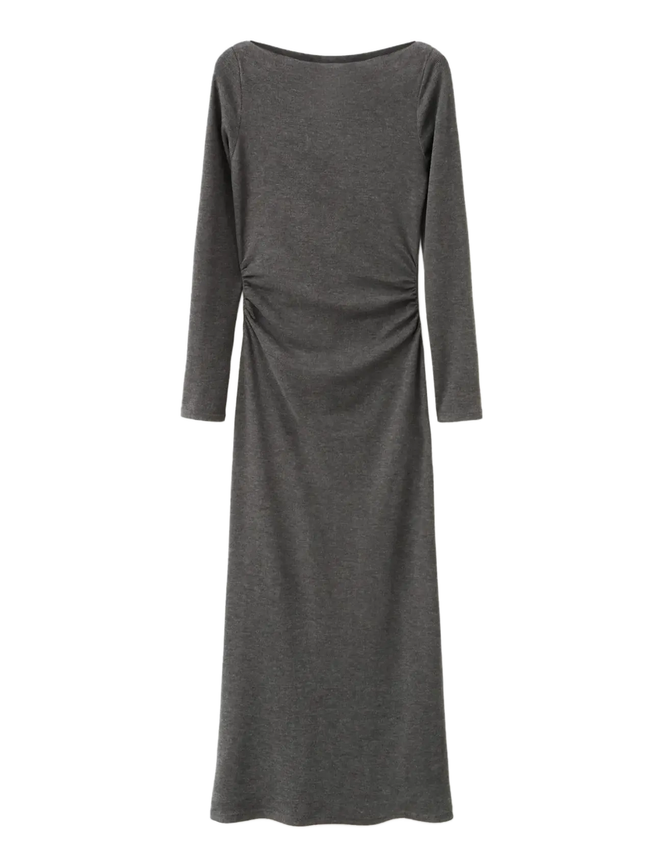 Fitted sweater dress - GREY