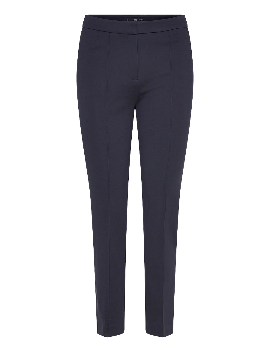 Mango - Mid-rise suit trousers - habitbukser - navy - 1