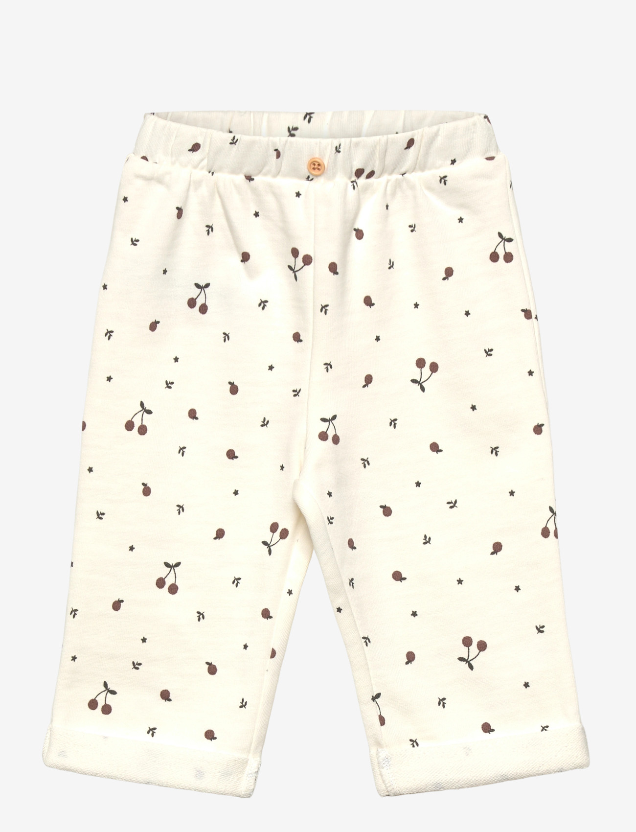 Mango - Printed cotton joggers - sweatpants - natural white - 0