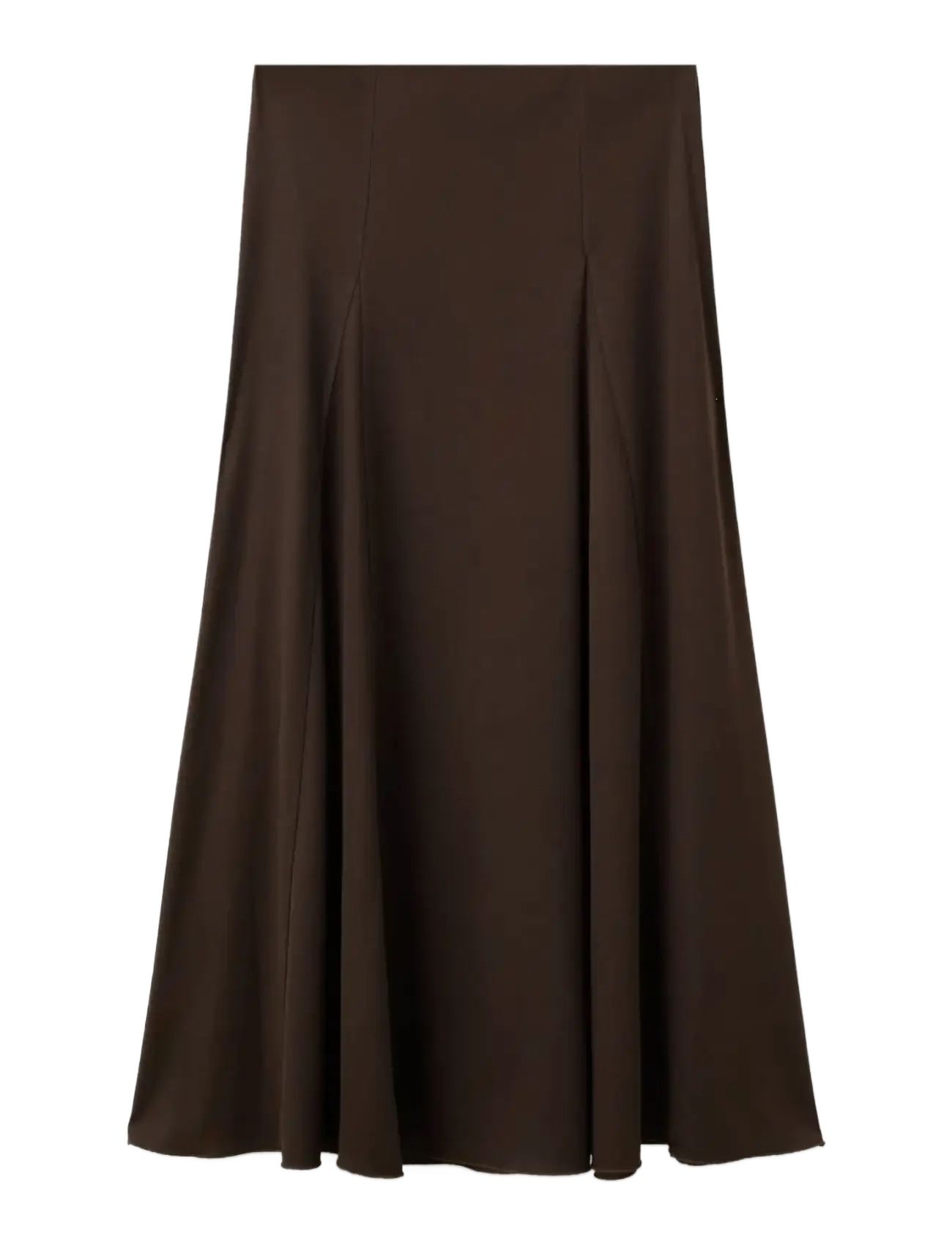 Mango A-line skirt with godets - Maxi nederdele - BROWN / brown
