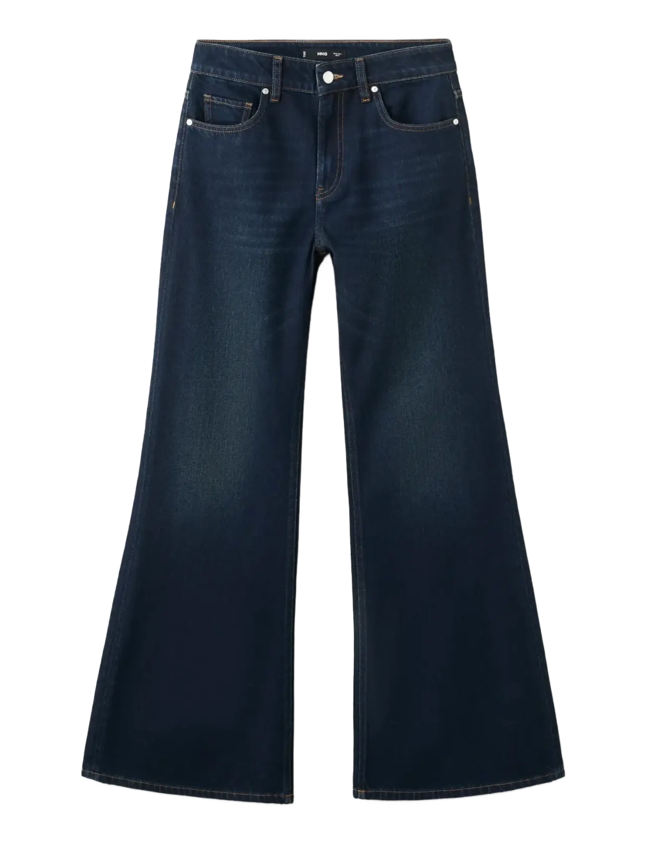 MANGO Mid-Rise Flared Jeans Navy - 44 - Damen