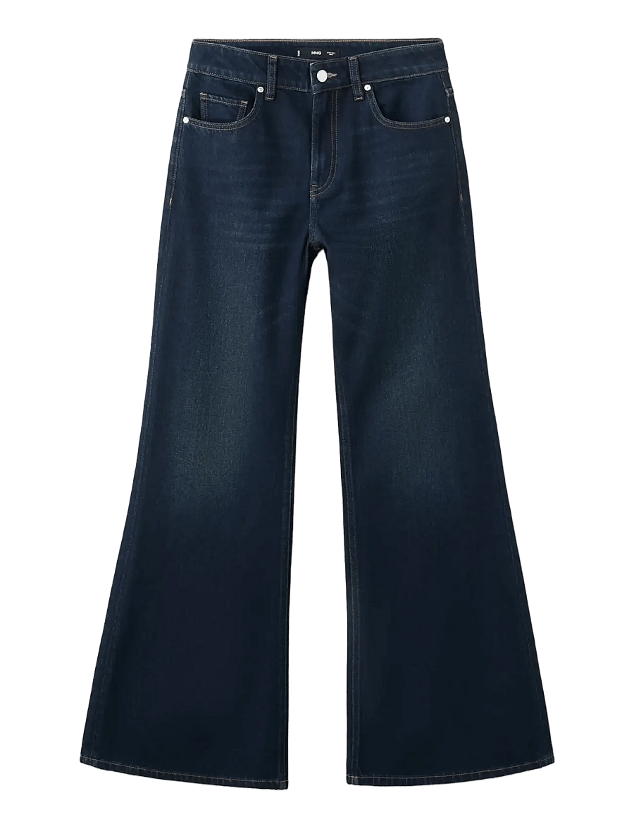 Mango - Mid-rise flared jeans - flared jeans - open blue - 1