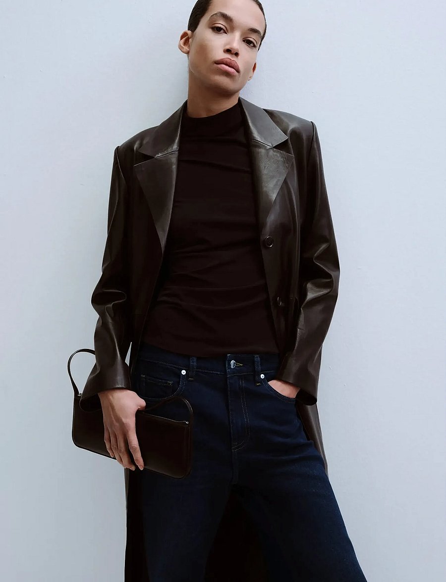 Mango - Mid-rise flared jeans - flared jeans - open blue - 0