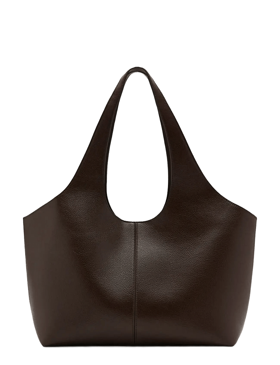 Mango - Large shopper bag - totes - dark brown - 0