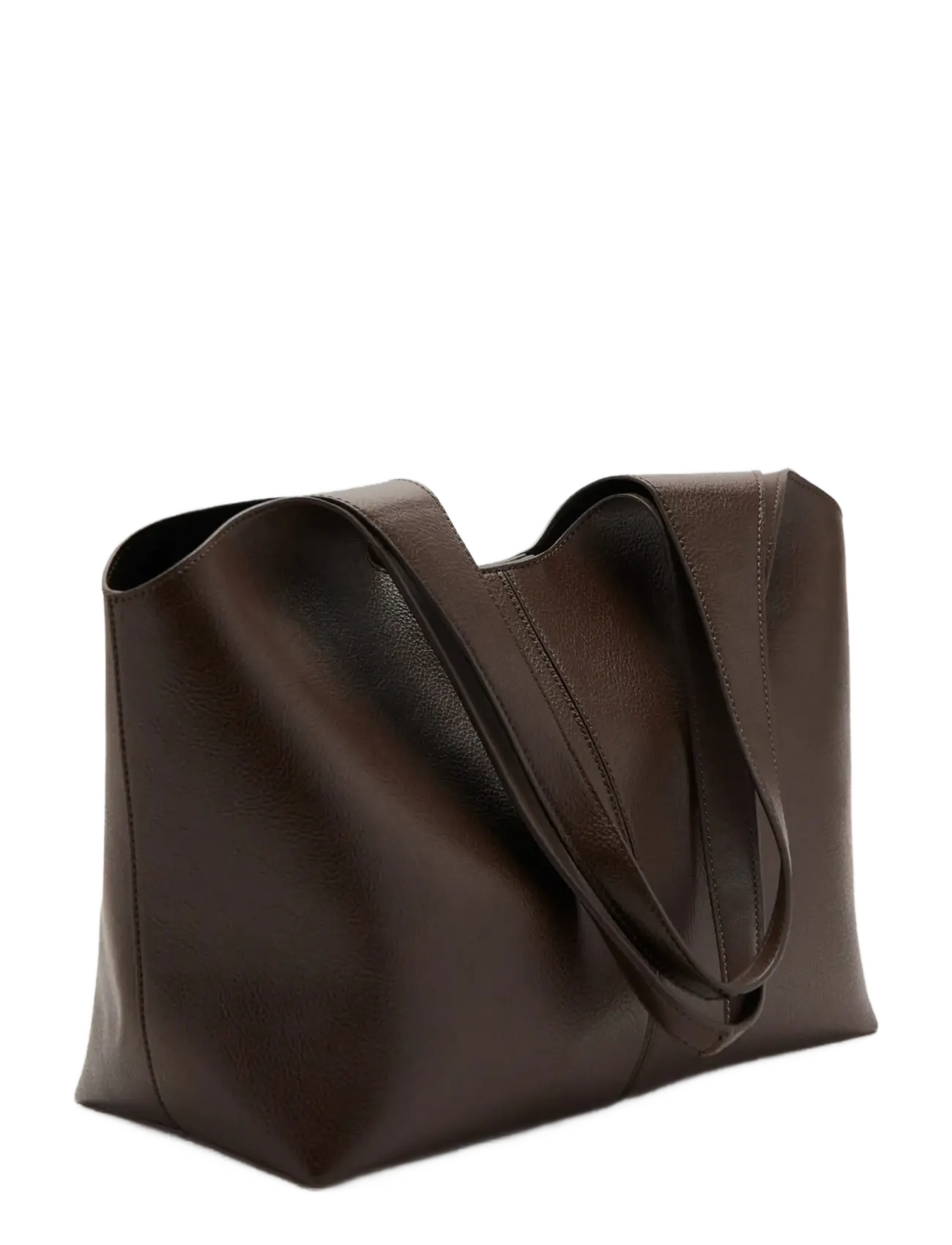 Mango - Large shopper bag - totes - dark brown - 1
