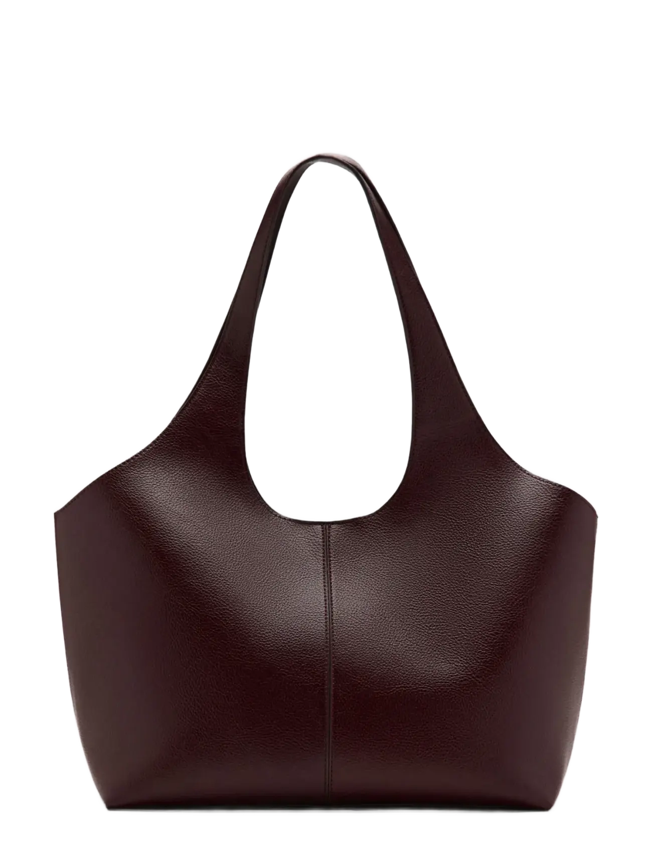 Mango Large shopper bag - Skuldertasker - DARK RED / burgundy
