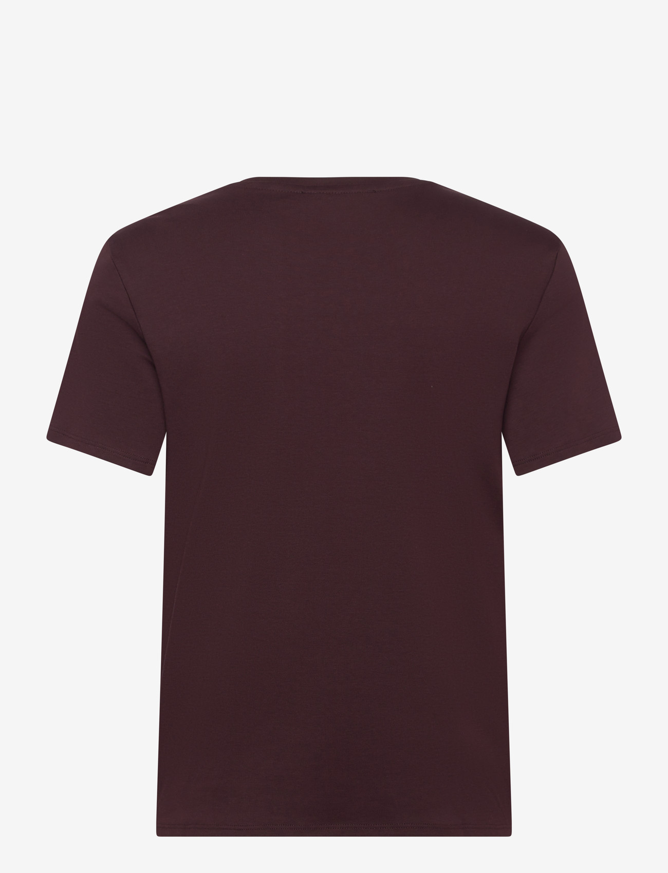 Mango - Short-sleeved cotton t-shirt - t-shirts - dark red - 2