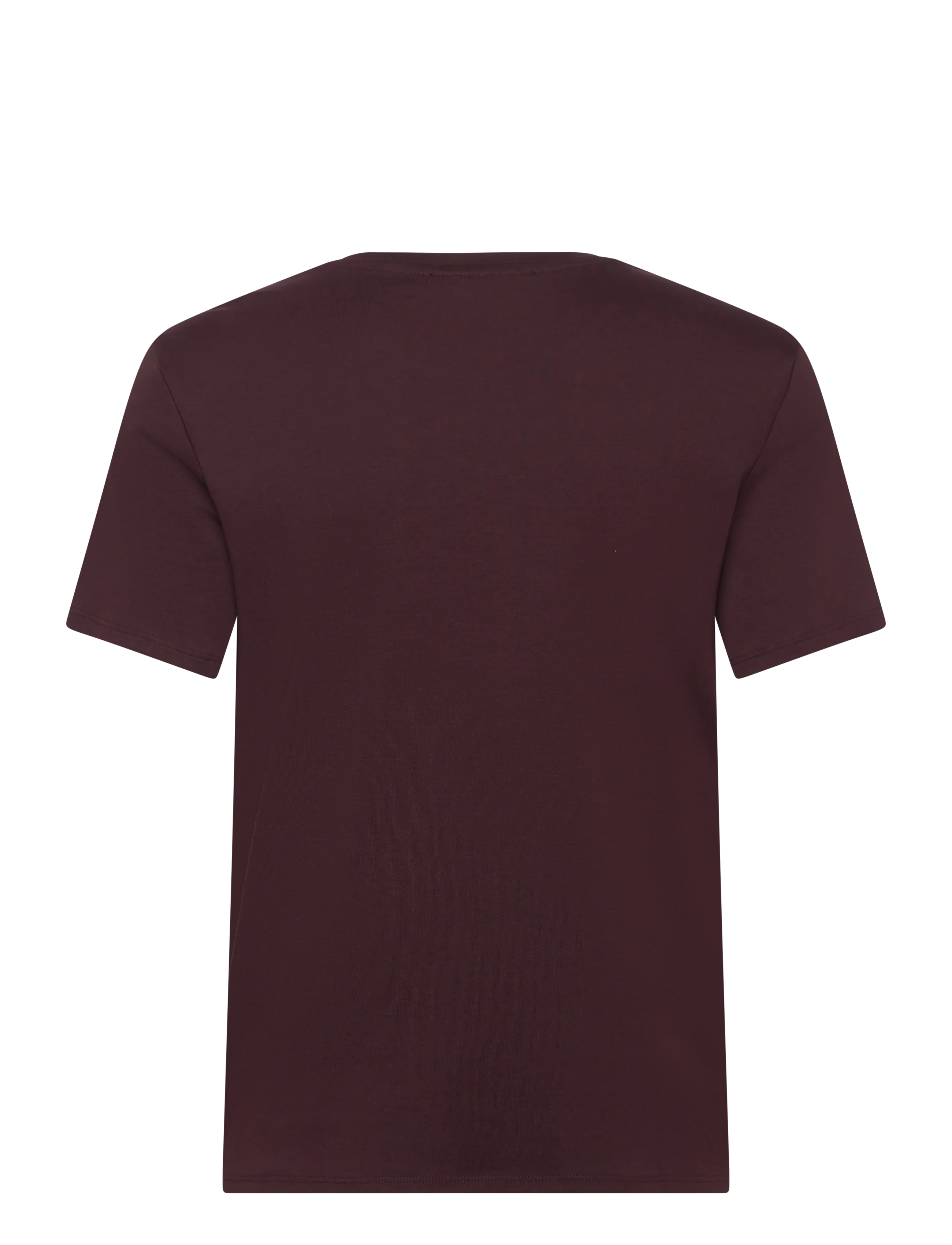 Mango - Short-sleeved cotton t-shirt - t-shirts - dark red - 2