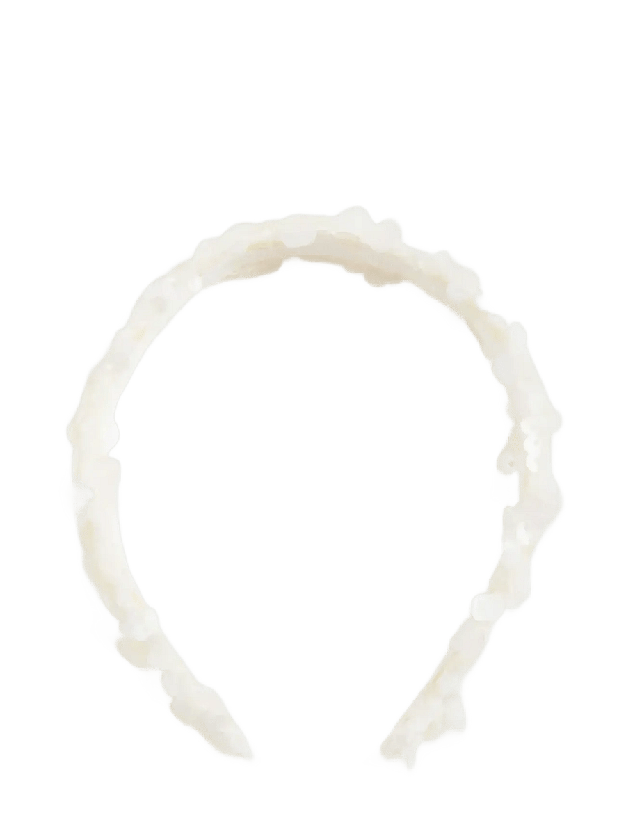 Mango - Beaded detail headband - pannband - light beige - 0