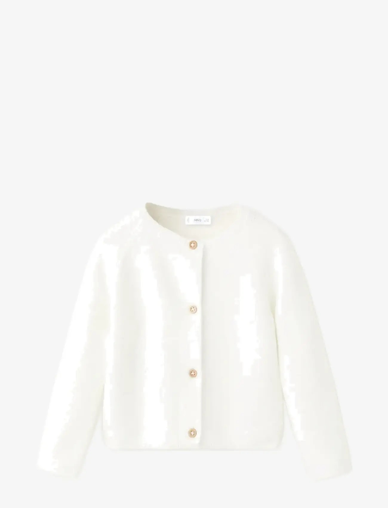 Mango - Long sleeves knit cardigan - cardigans - natural white - 0