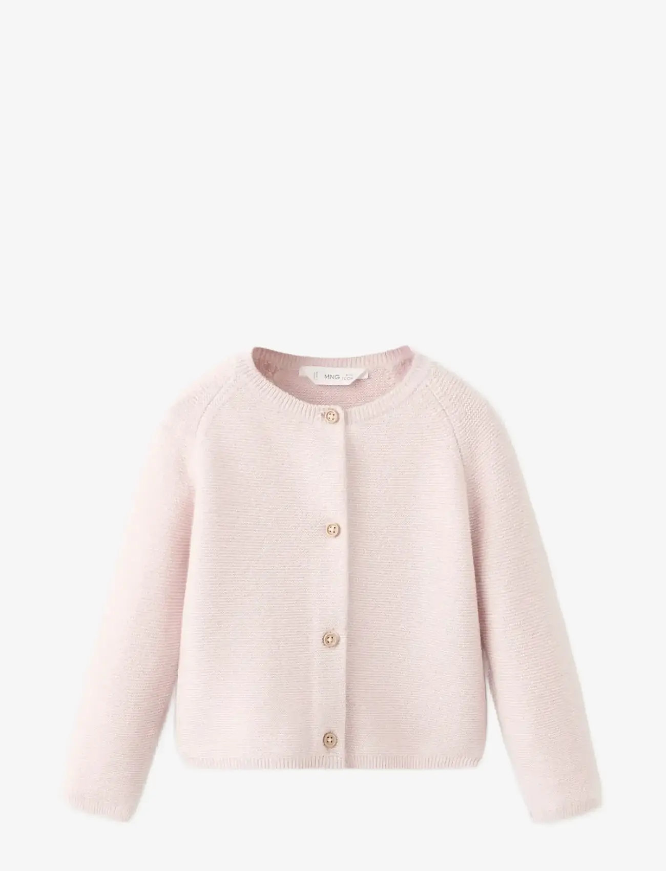Mango - Long sleeves knit cardigan - koftor - pink - 0